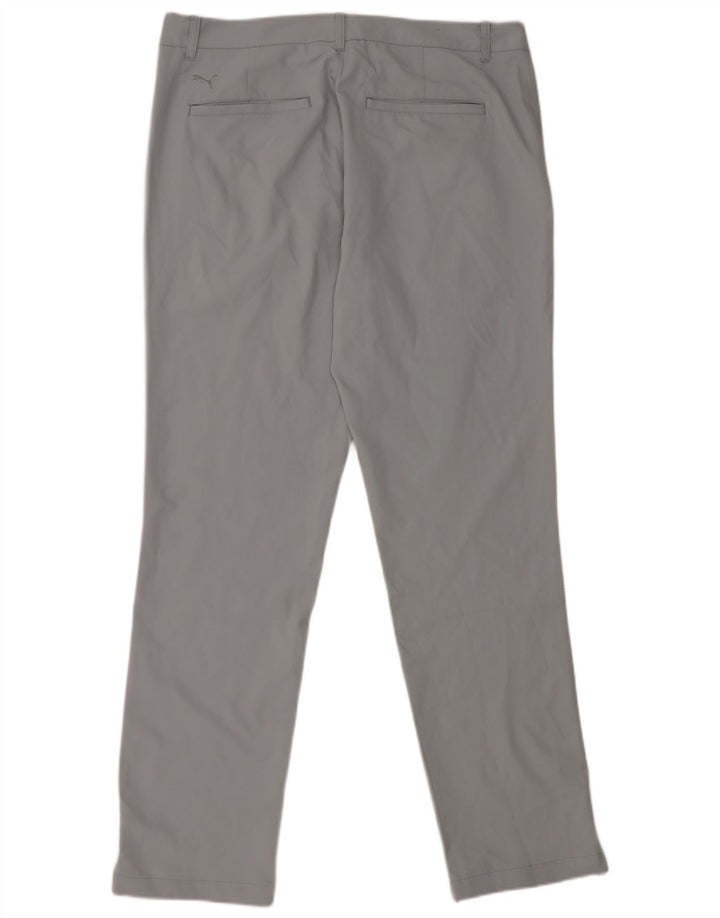 Męskie spodnie Chino Puma W34 L32 Szary poliester