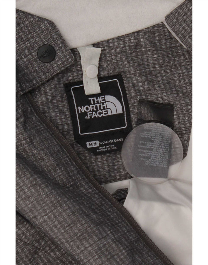 Damska kurtka przeciwdeszczowa z kapturem The North Face UK 14, średni szary nylon