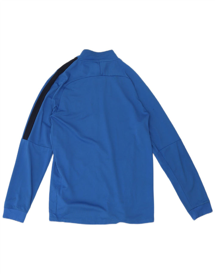 Męska kurtka dresowa Nike Dri Fit, duży niebieski poliester z blokami kolorów