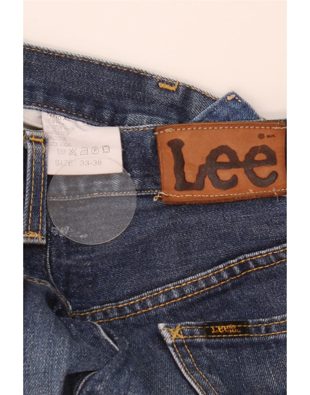 Męskie jeansy Lee Denver Bootcut W33 L29, granatowe, bawełniane