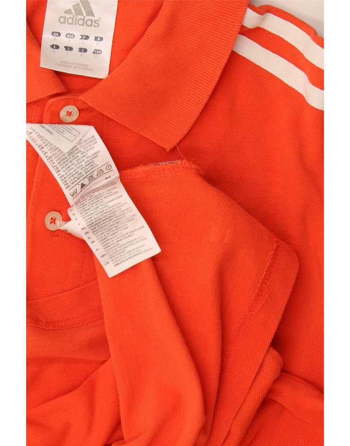 Męska koszulka polo Adidas, mała, pomarańczowa, bawełniana
