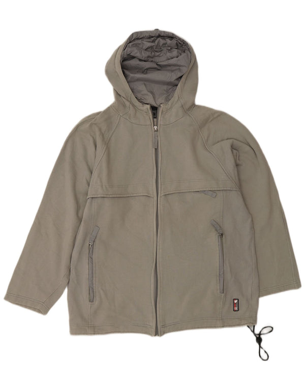 Męski sweter z kapturem i zamkiem CHAMPION Średni szary, bawełniany