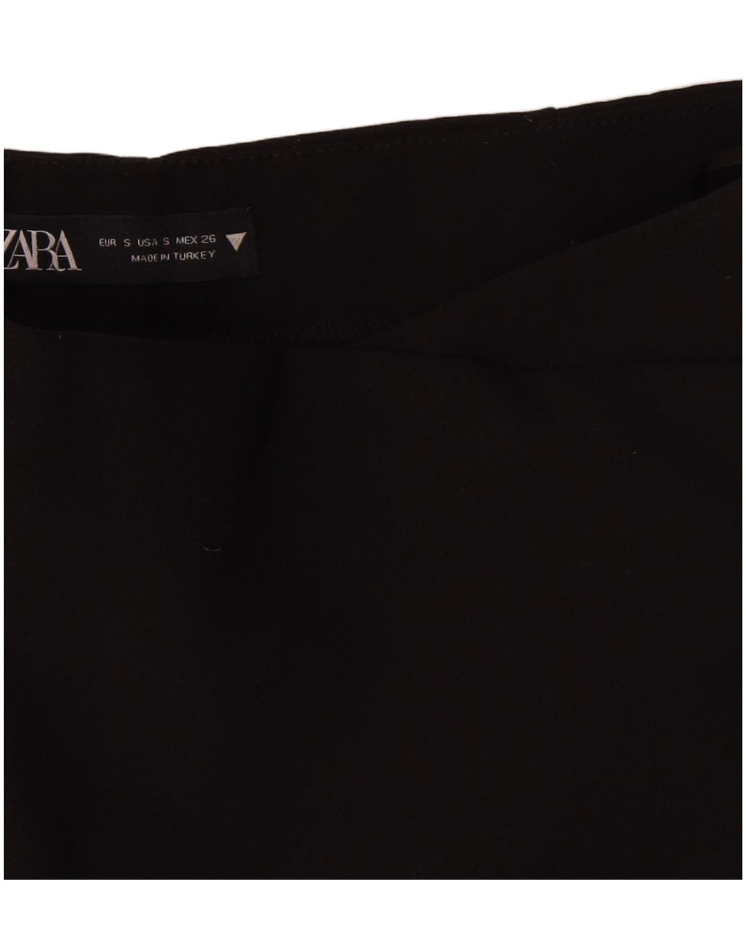 Damskie spodenki codzienne Zara, małe, W26, czarne, poliestrowe