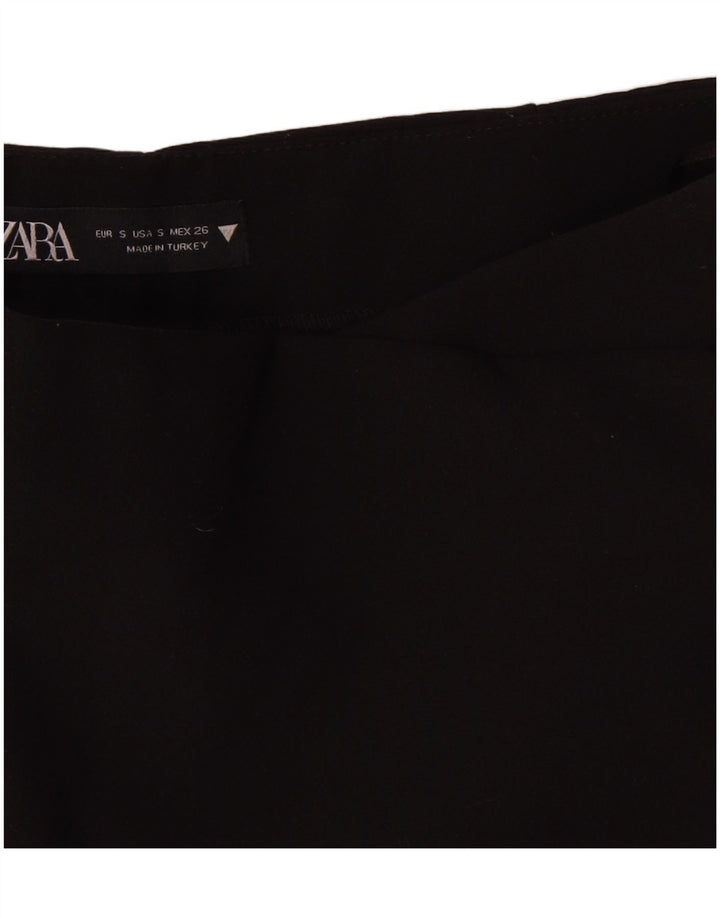 Damskie spodenki codzienne Zara, małe, W26, czarne, poliestrowe