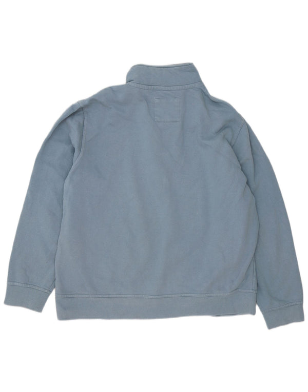 Crew Clothing Męska bluza z zamkiem błyskawicznym, 2XL, niebieska bawełna