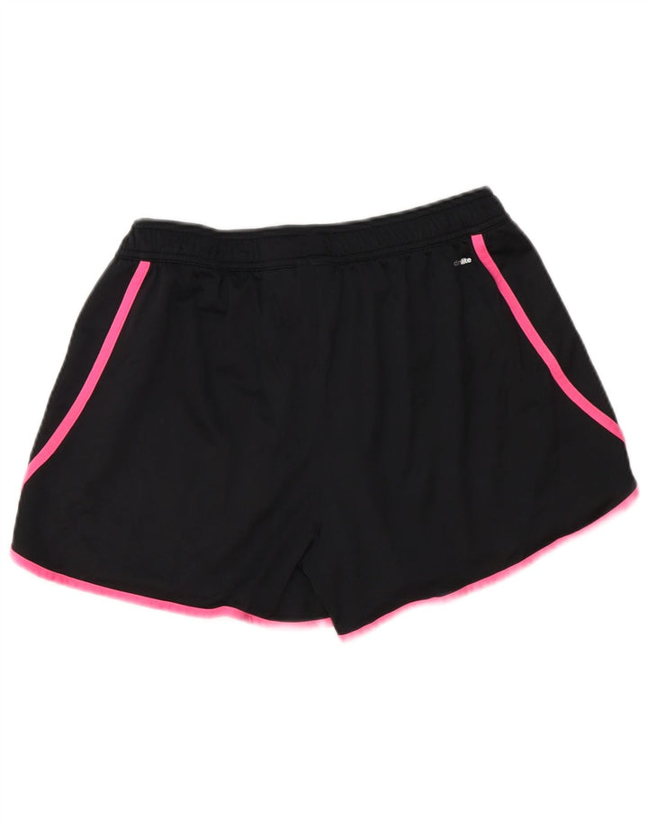 Damskie spodenki sportowe ADIDAS Climalite UK 16/18, duże, czarne, poliestrowe
