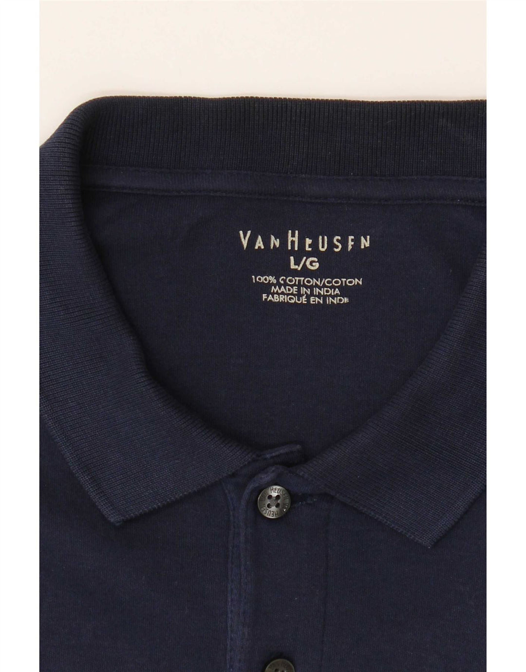 Męska koszulka polo Van Heusen, duża, granatowa, bawełniana