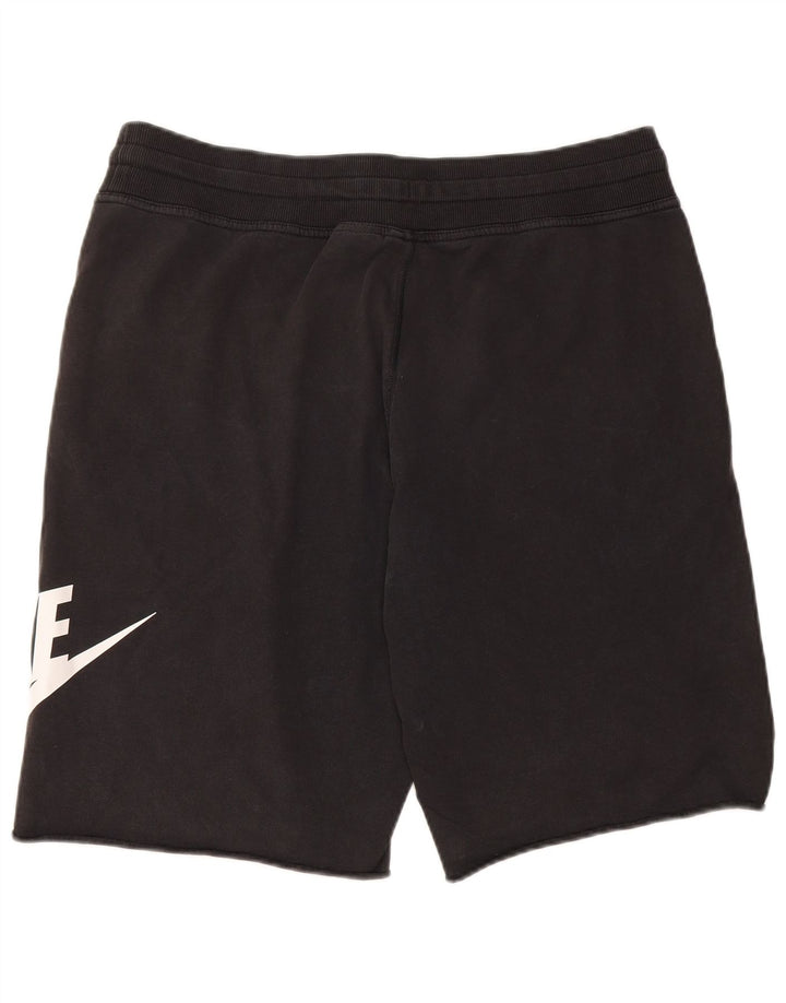 Męskie spodenki sportowe Nike z grafiką, duże, czarne, bawełniane