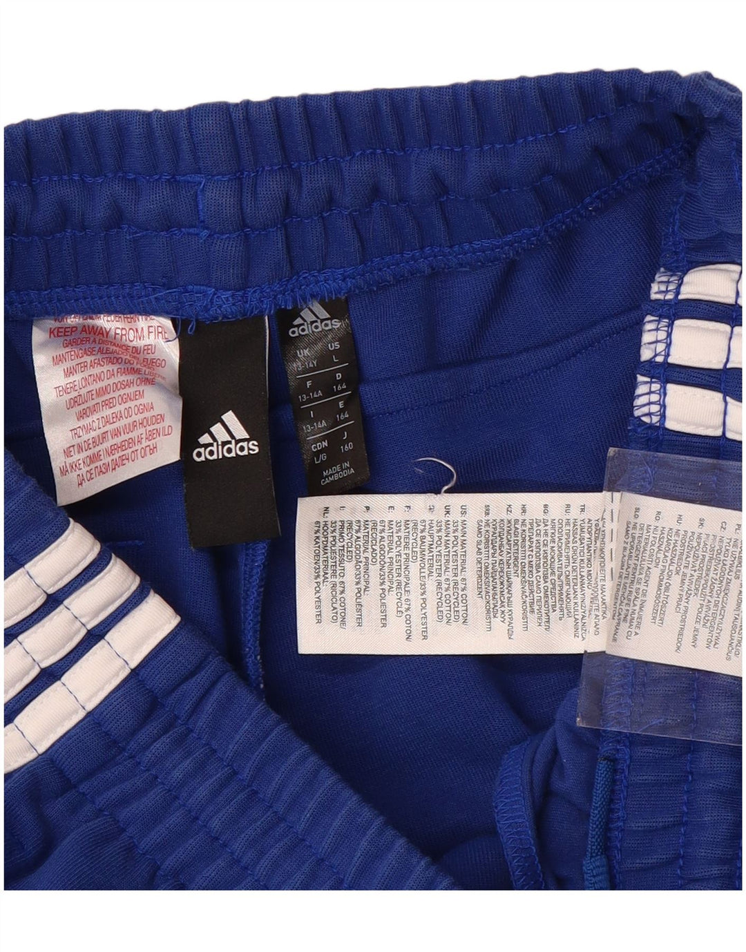 Chłopięce spodnie dresowe ADIDAS Joggers 13-14 lat, niebieska bawełna