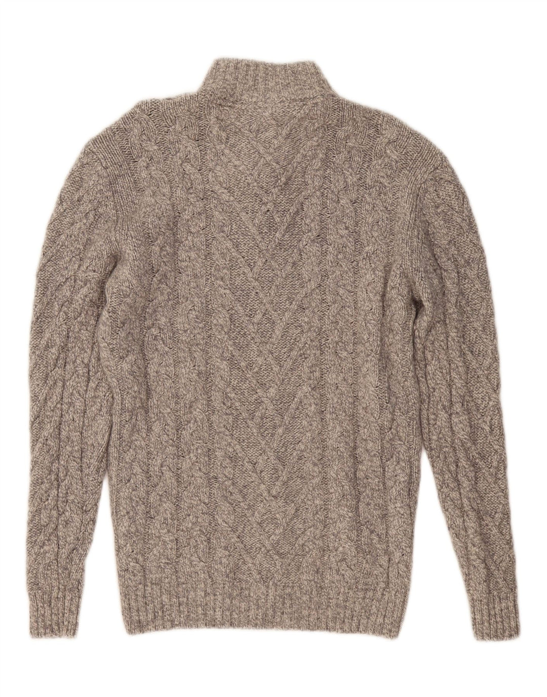 WESTBURY Męski sweter zapinany na guziki, średnioszary, wełniany