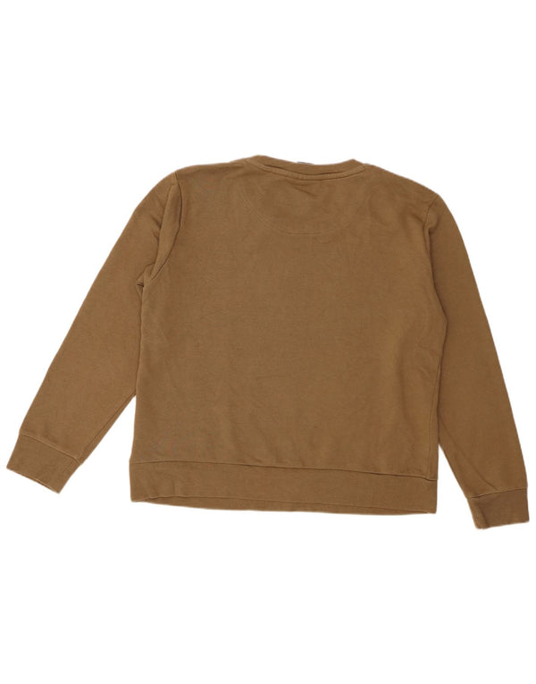 Damska bluza z grafiką Dkny, UK 14, średnia bawełna khaki