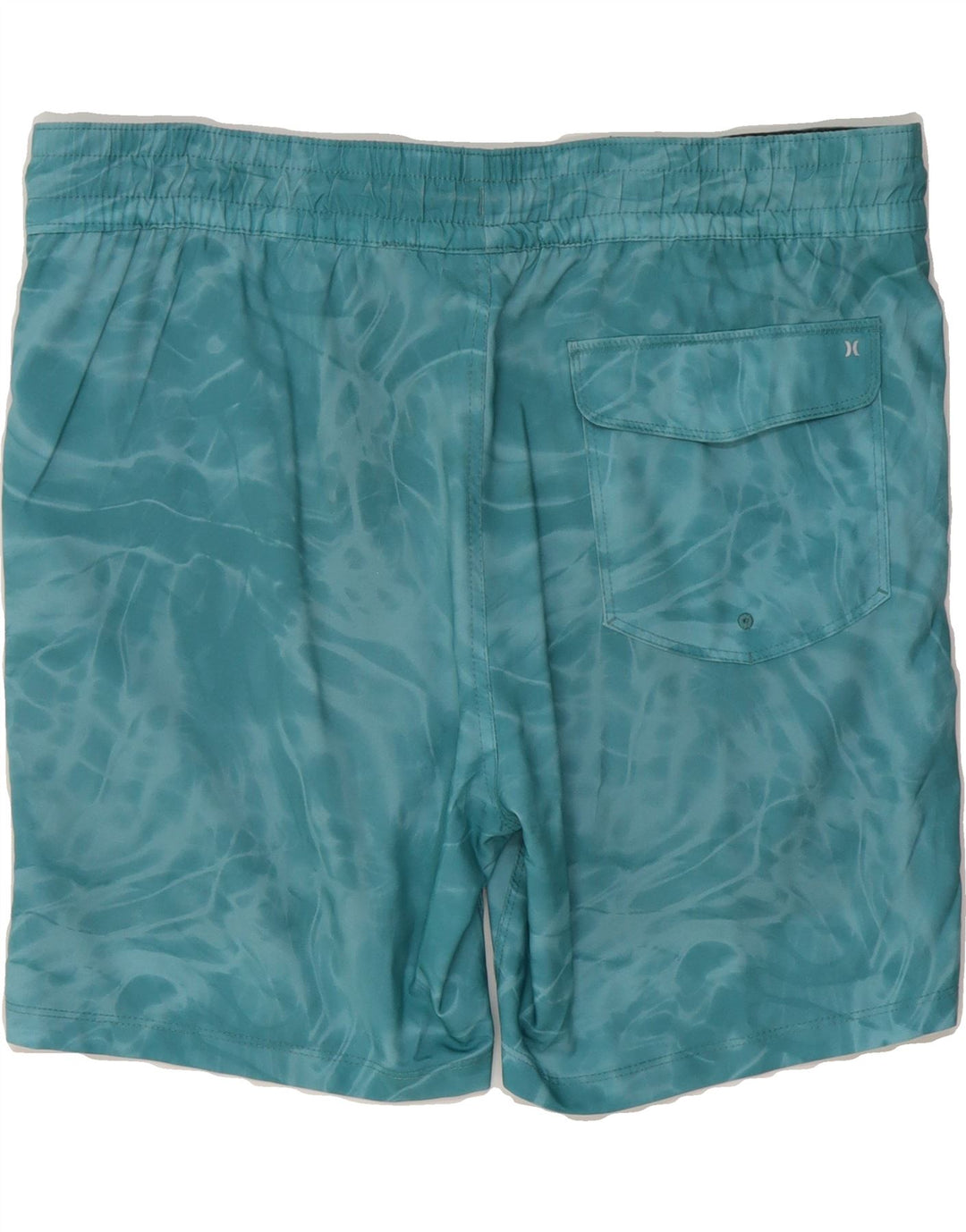 HURLEY Mens Graphic Swimming Shorts Small  Blue Tie Dye Polyester Vintage Hurley and Second-Hand Hurley from Messina Hembry 