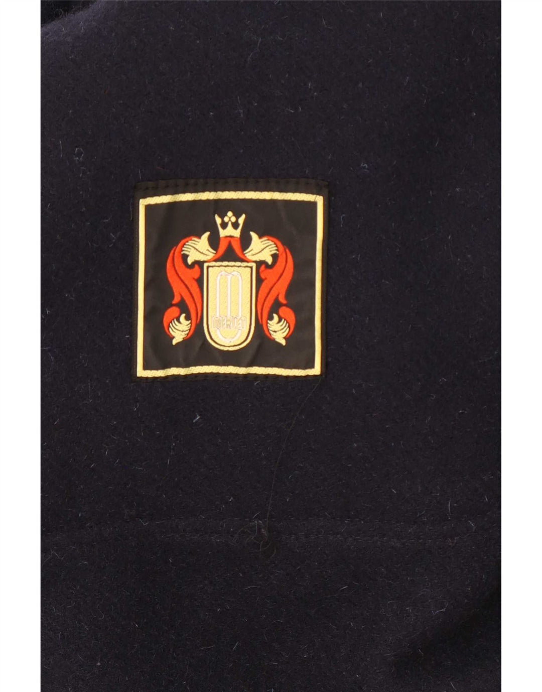 Vintage męski płaszcz z kapturem IT 50, duży granatowy, nowa wełna