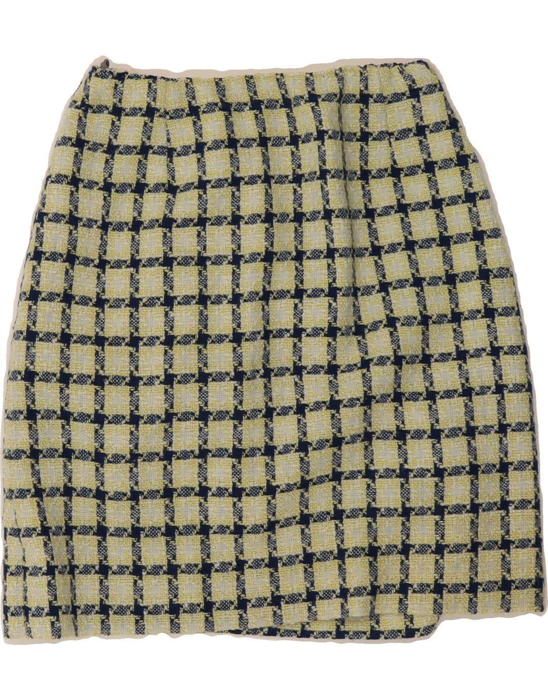 VINTAGE Womens A-Line Skirt  W26 Small Green Check Vintage Vintage and Second-Hand Vintage from Messina Hembry 