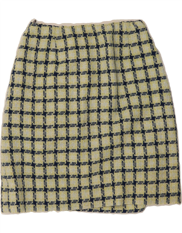 VINTAGE Womens A-Line Skirt  W26 Small Green Check Vintage Vintage and Second-Hand Vintage from Messina Hembry 