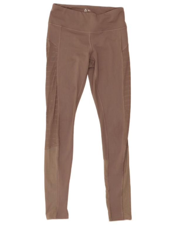 Legginsy Damskie Reebok UK 4/6 XS Beżowe