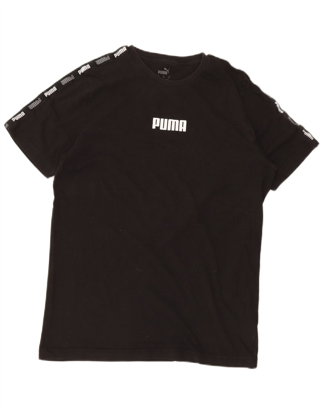 Męska koszulka z grafiką PUMA, średnia czarna bawełniana