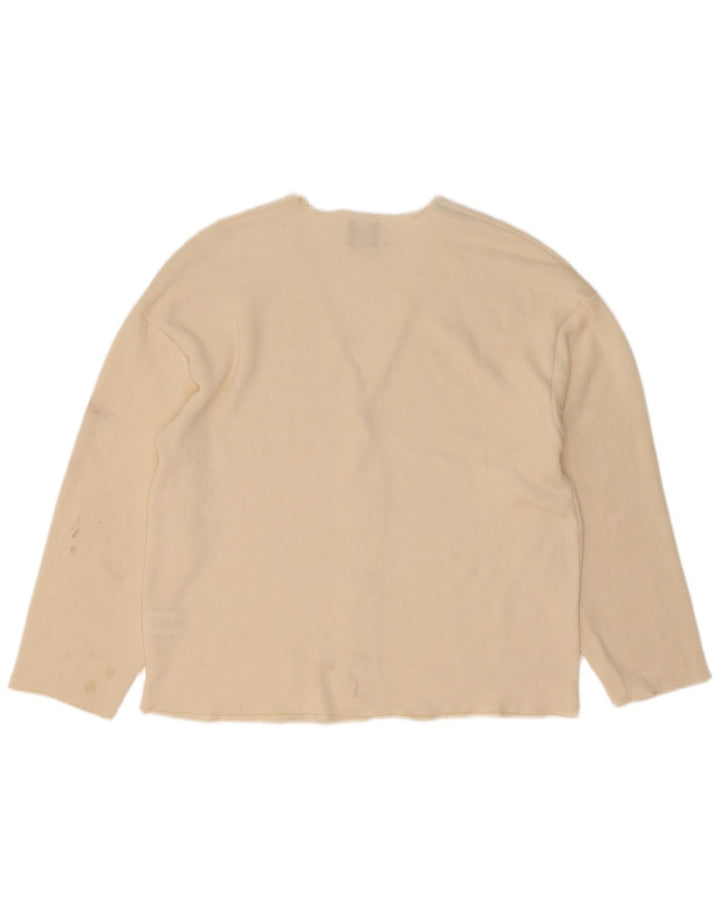 Damski kardigan Zara UK 14 Medium Off White Wiskoza