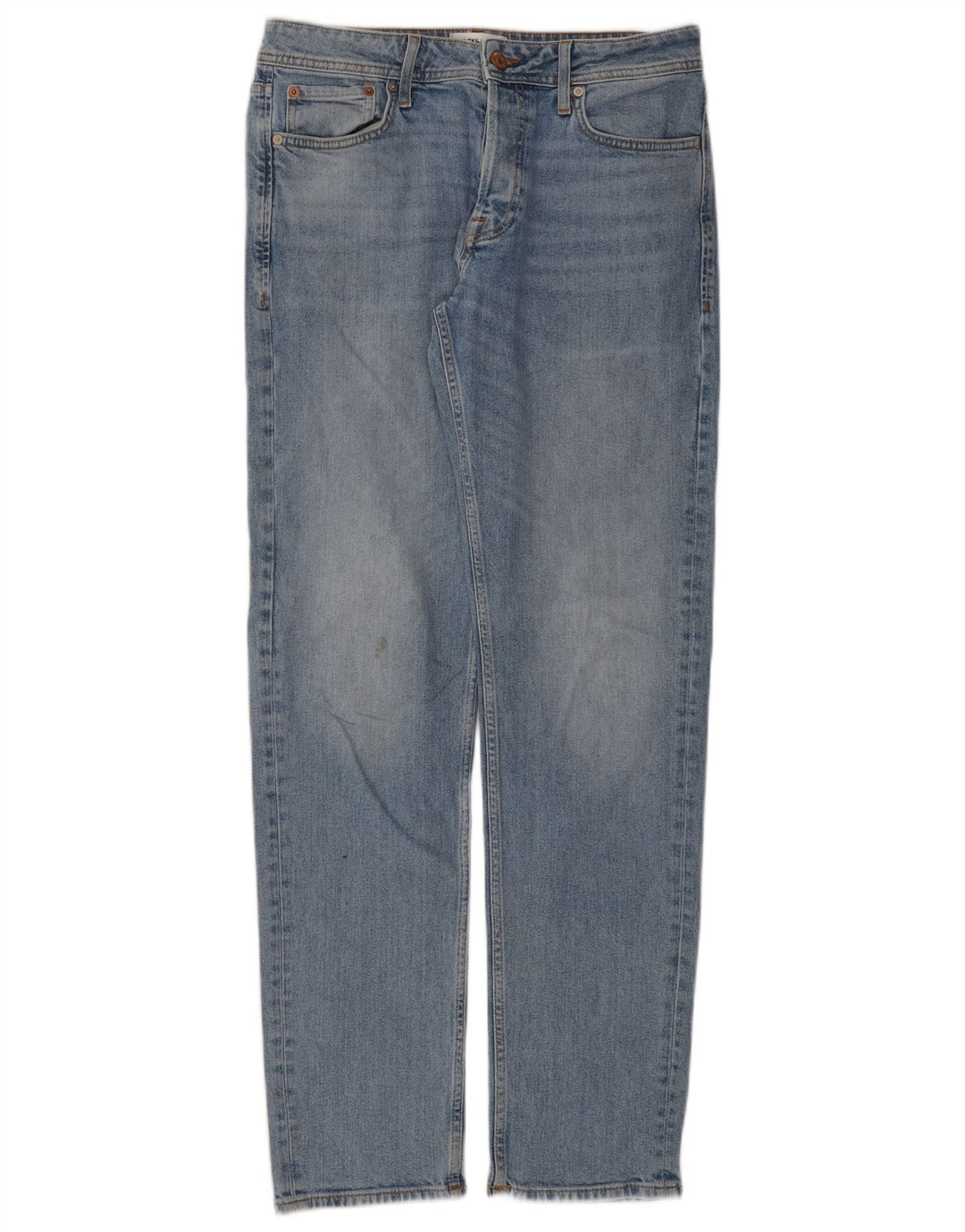 Męskie proste dżinsy Jack & Jones W31 L34 Niebieskie bawełniane
