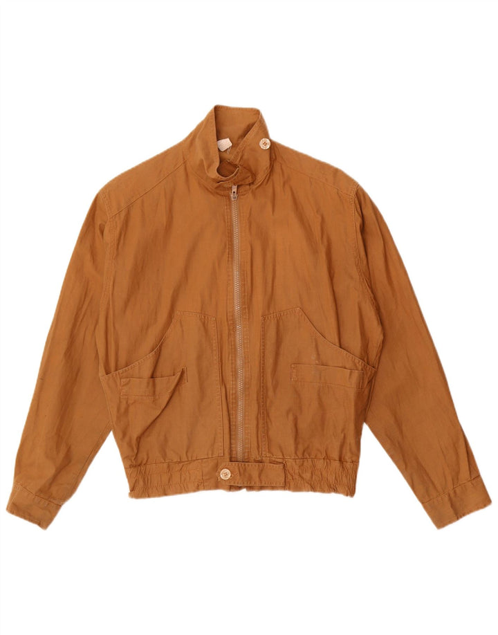 Damska kurtka bomberka vintage IT 44 średni brąz