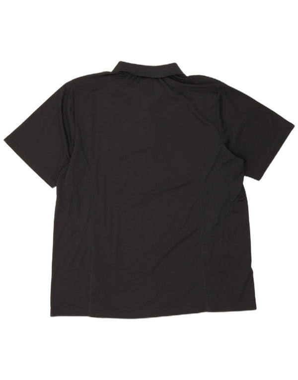 Męska koszulka polo Nike UK 47/48 2XL Czarny poliester z blokami kolorów