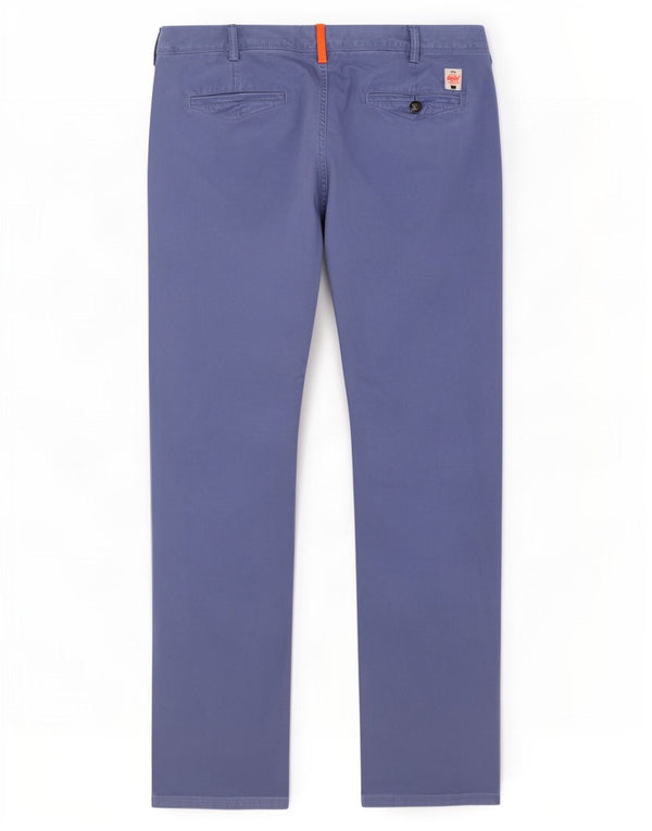 Damskie spodnie typu slim chino Superdry, duże, W34 L31, niebieska bawełna
