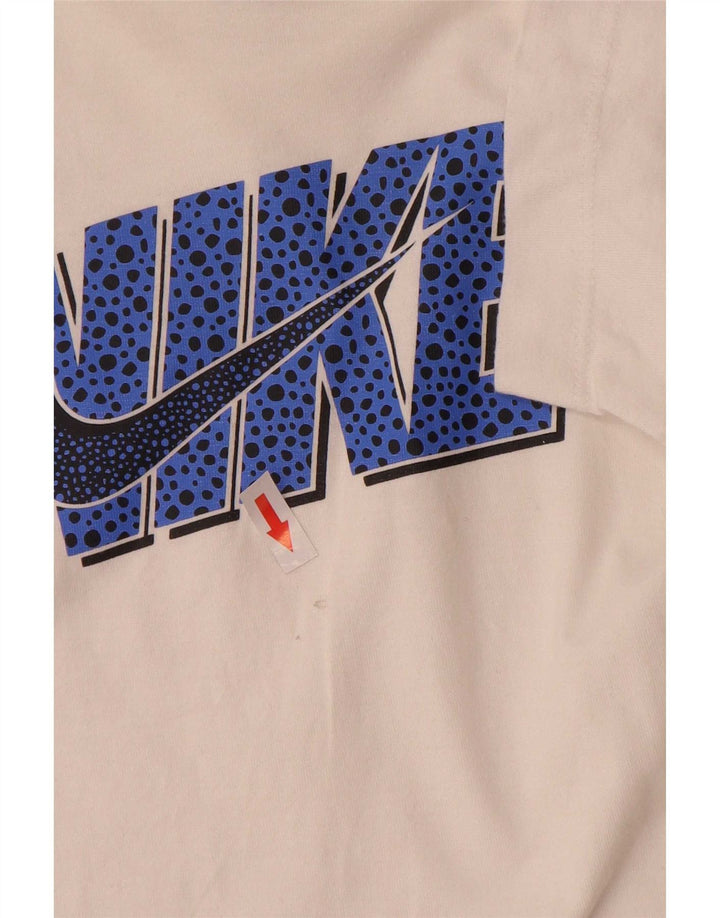Dziewczęca koszulka z grafiką Nike 10-11 lat, średnia biel