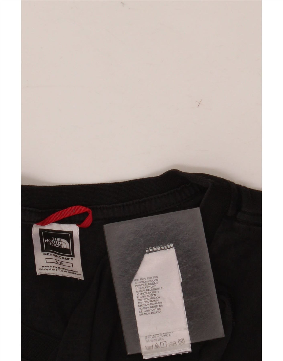 Męski T-shirt z grafiką THE NORTH FACE, duży, czarny, bawełniany