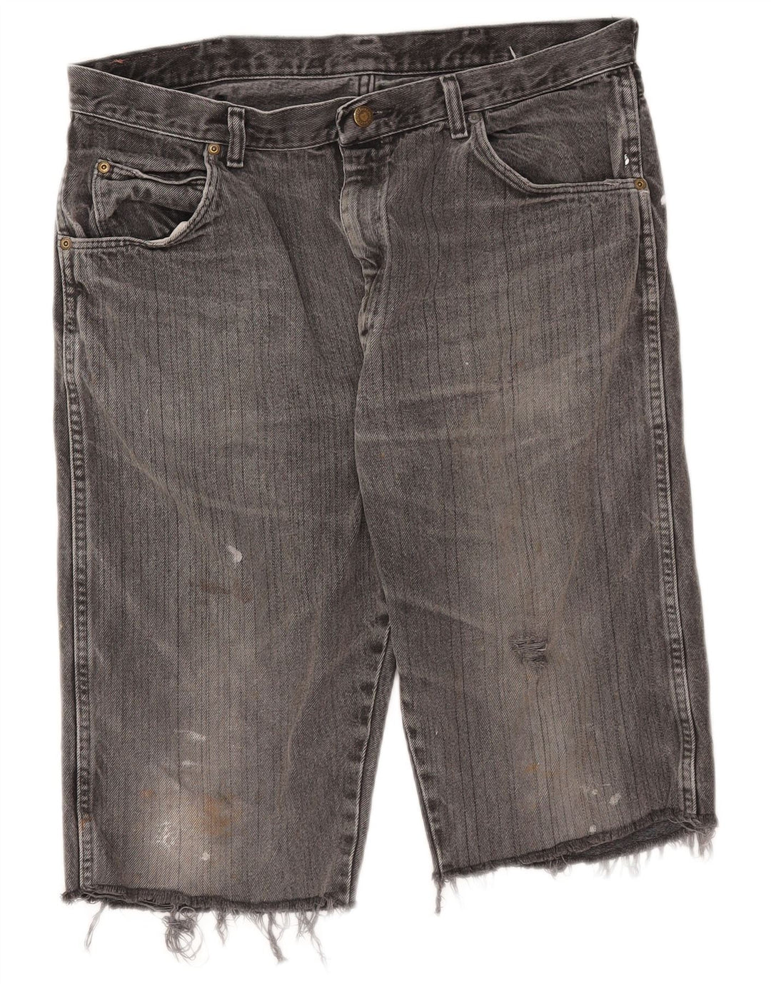 Męskie spodenki jeansowe WRANGLER W38 XL, szara bawełna