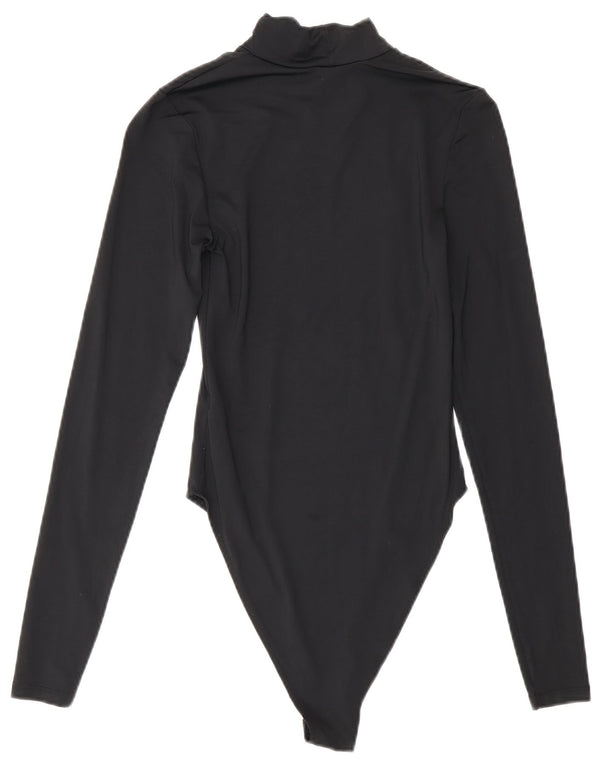 Damskie body z długim rękawem Zara UK 8 Small, czarny poliamid