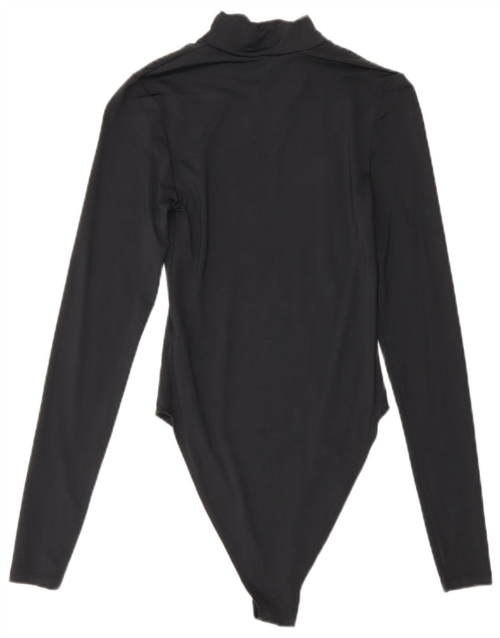 Damskie body z długim rękawem Zara UK 8 Small, czarny poliamid