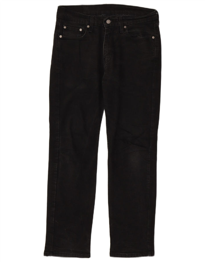 Męskie dżinsy Levi's 514 Straight W30 L30 Czarna bawełna
