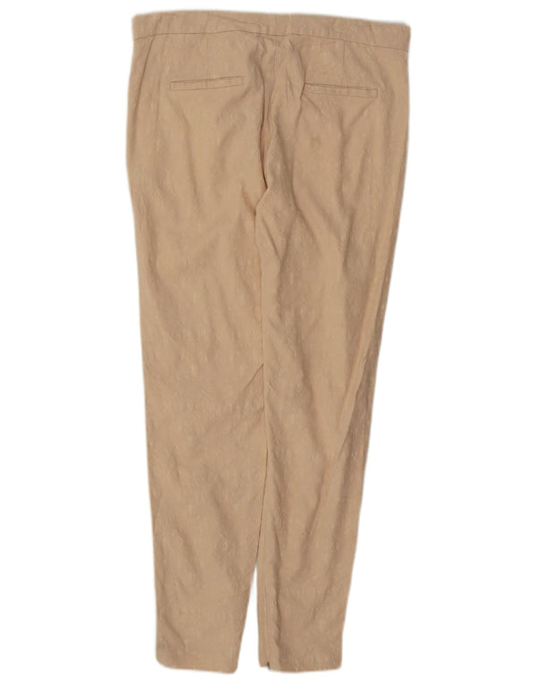Damskie zwężane spodnie chino Zara, średnie W28 L28, beżowa wiskoza