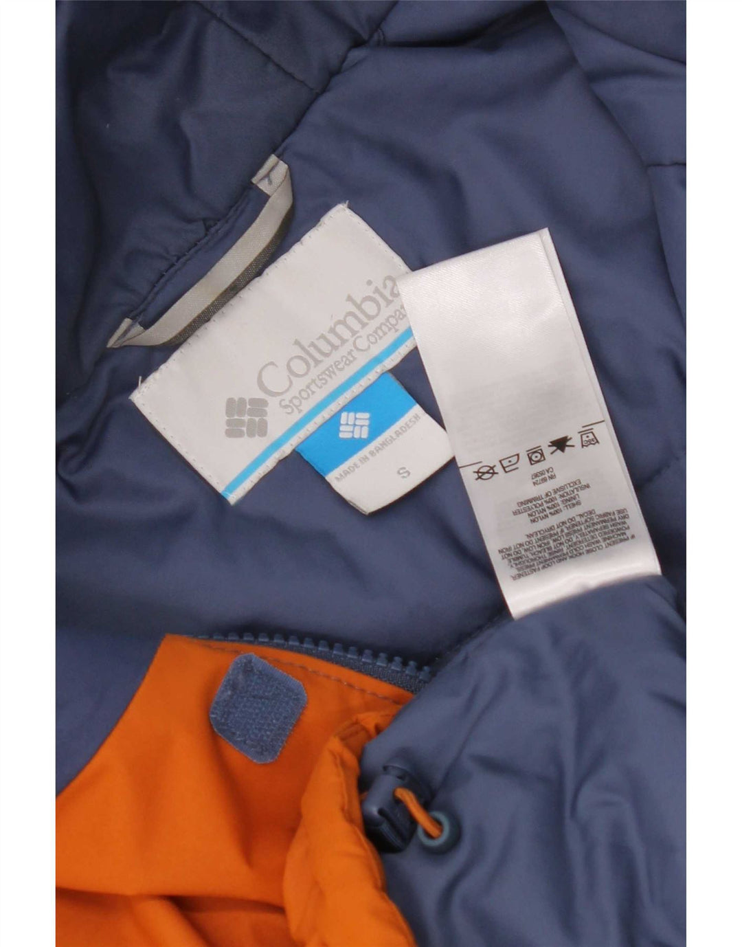 Męska kurtka Columbia Graphic Anorak UK 36, mała, granatowa, z blokami kolorów