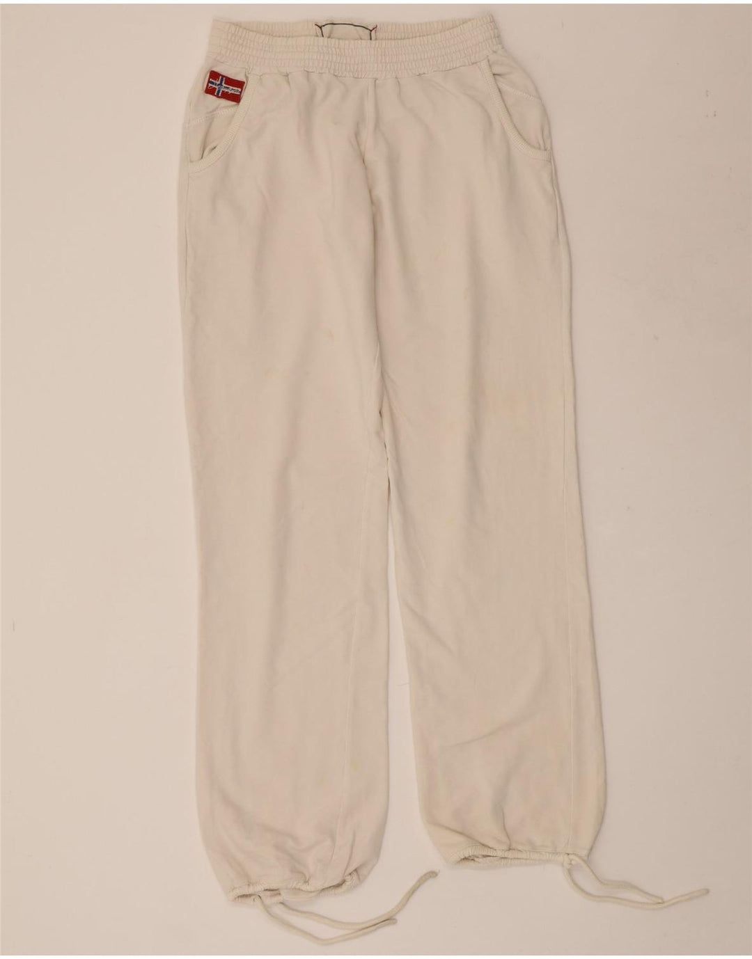 Damskie spodnie dresowe NAPAPIJRI Graphic Joggers UK 12 Medium White