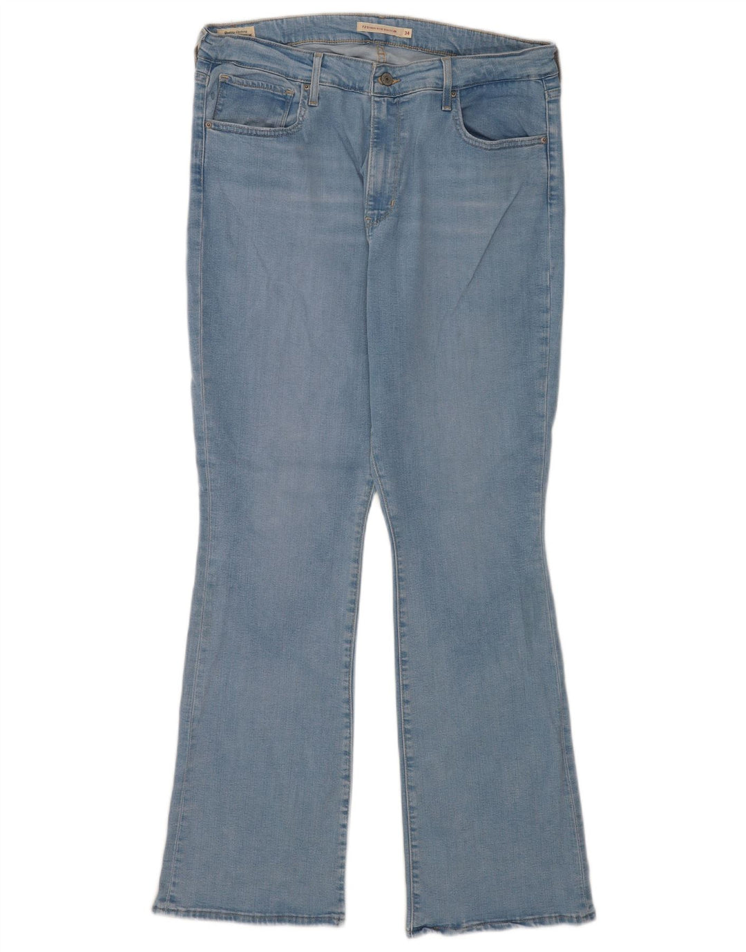 Damskie jeansy Levi's 725 z wysokim stanem Bootcut W34 L32 Niebieski Lyocell