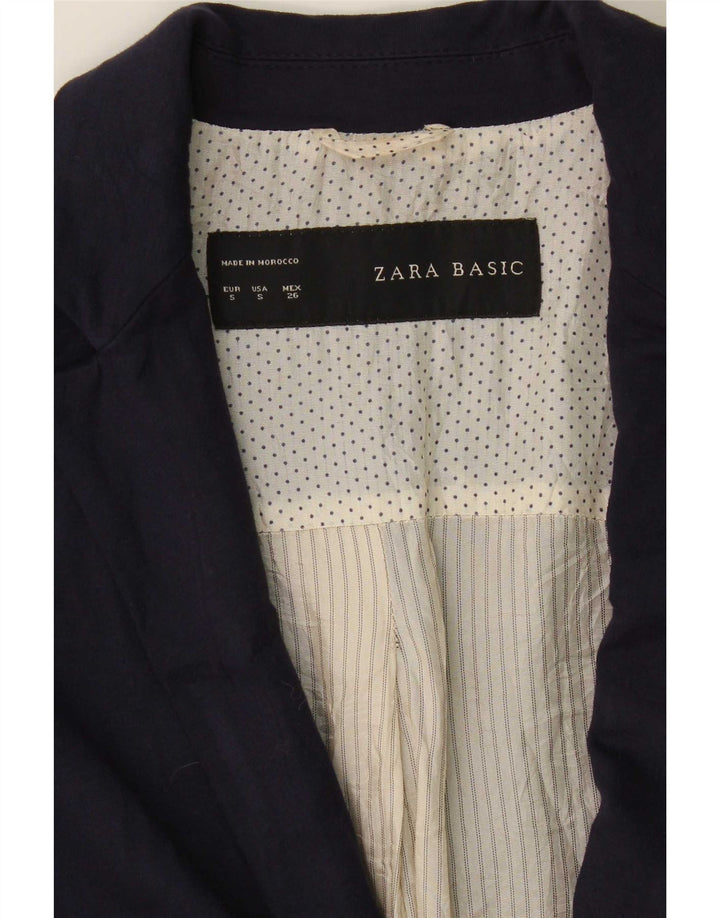 Zara damska marynarka zapinana na 1 guzik UK 10, mała granatowa