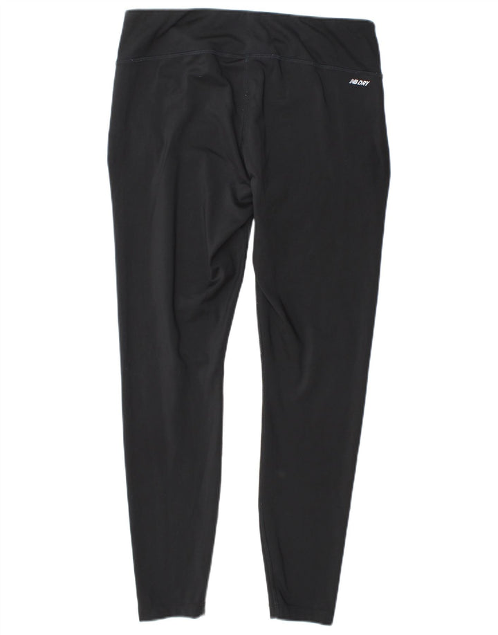 Legginsy damskie New Balance UK 14, duże, czarne, poliestrowe