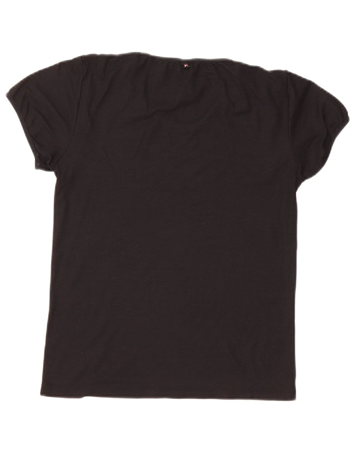 Koszulka damska FILA Top UK 14, duża, czarna, poliamid