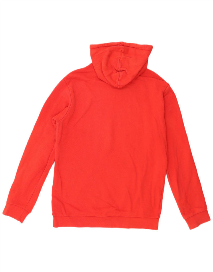 Męska bluza z kapturem Adidas Graphic, średnia czerwona, bawełniana