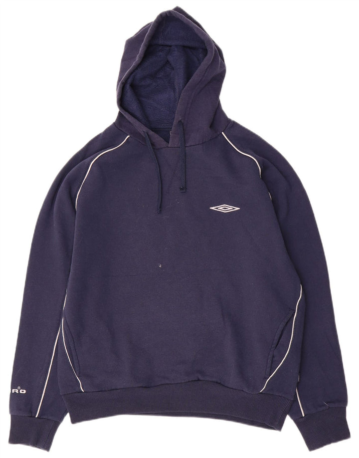 Męski sweter z kapturem Umbro, mały, granatowy, poliester
