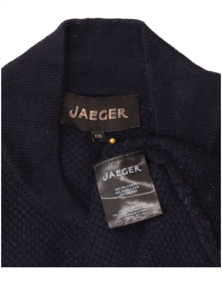 Sweter męski Jaeger 2XL granatowy poliamid