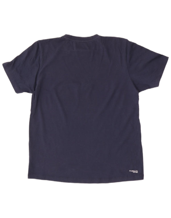 Męska koszulka graficzna Adidas Top Medium Granatowa, bawełniana