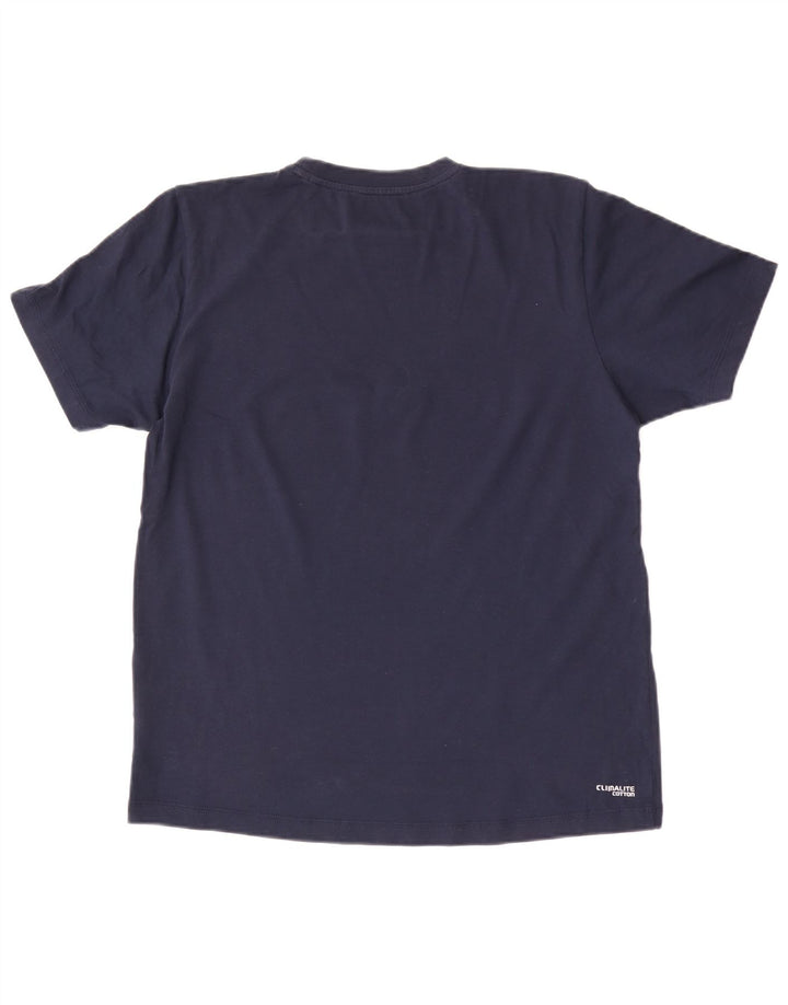 Męska koszulka graficzna Adidas Top Medium Granatowa, bawełniana