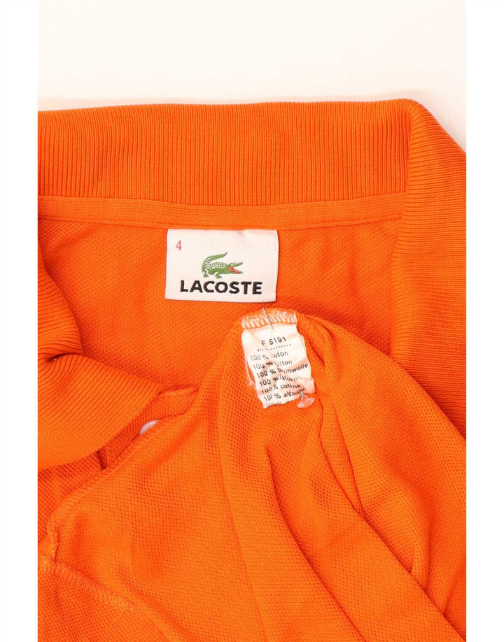 Męska koszulka polo Lacoste, rozmiar 4, średnia, pomarańczowa, bawełniana