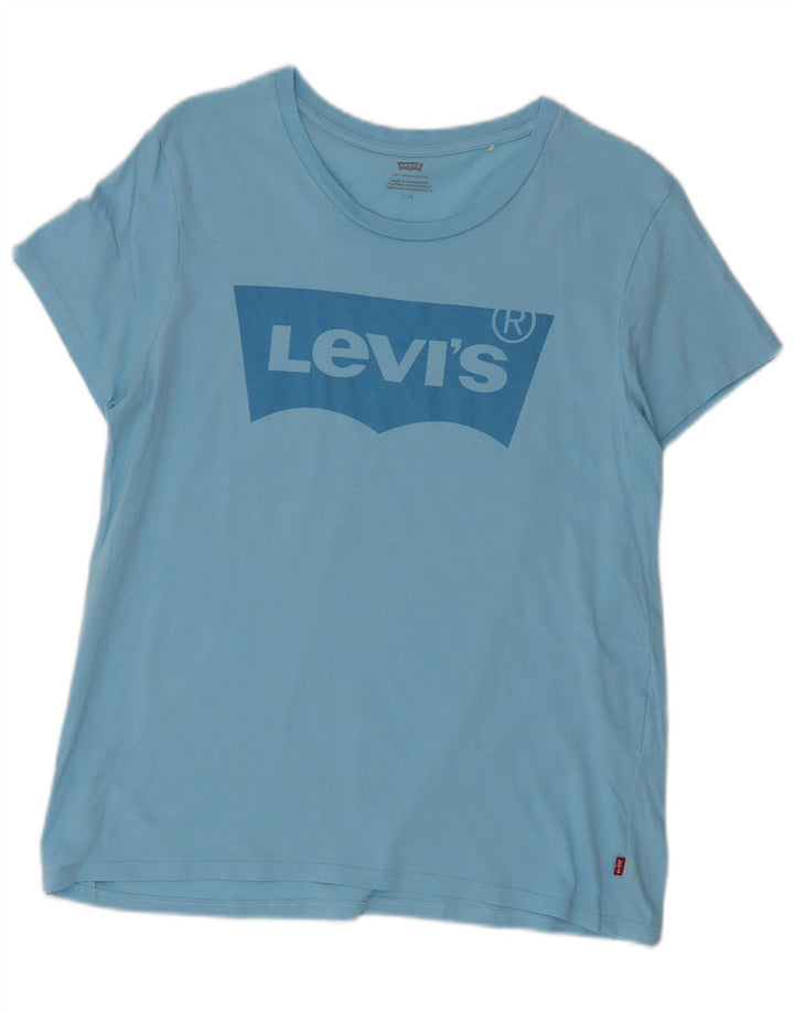 Damska koszulka z grafiką LEVI'S Top UK 14, duża niebieska
