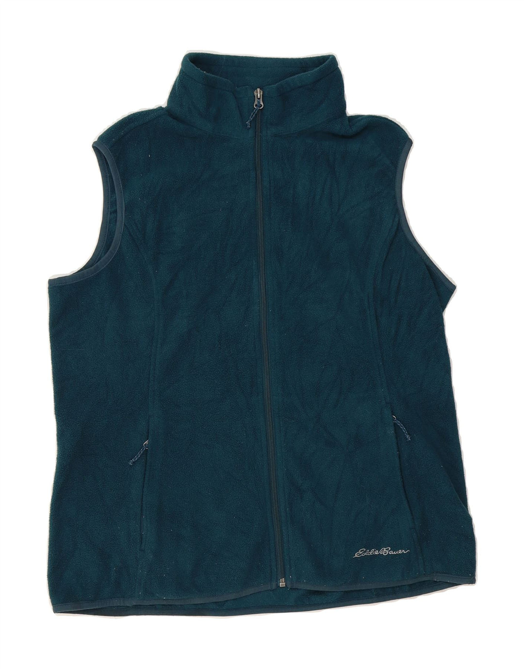 EDDIE BAUER Womens Fleece Gilet UK 16 Large Blue Polyester Vintage Eddie Bauer and Second-Hand Eddie Bauer from Messina Hembry 