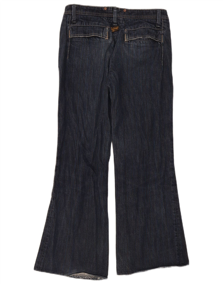 Damskie jeansy rozkloszowane G-Star W29 L28 Granatowa bawełna