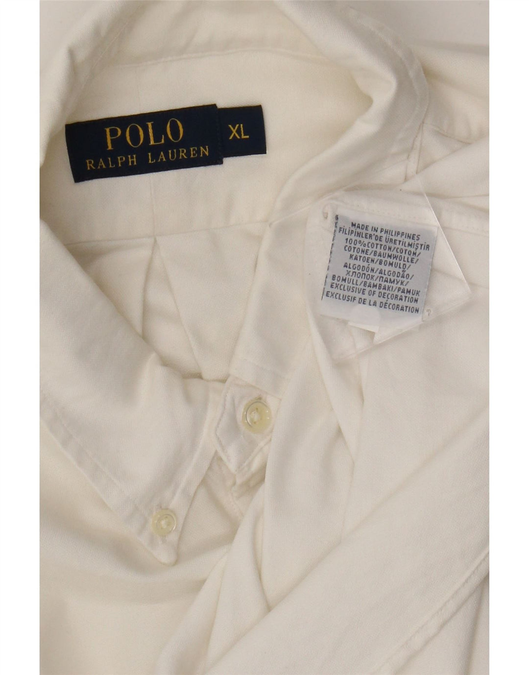 Koszula męska Polo Ralph Lauren XL, biała, bawełniana