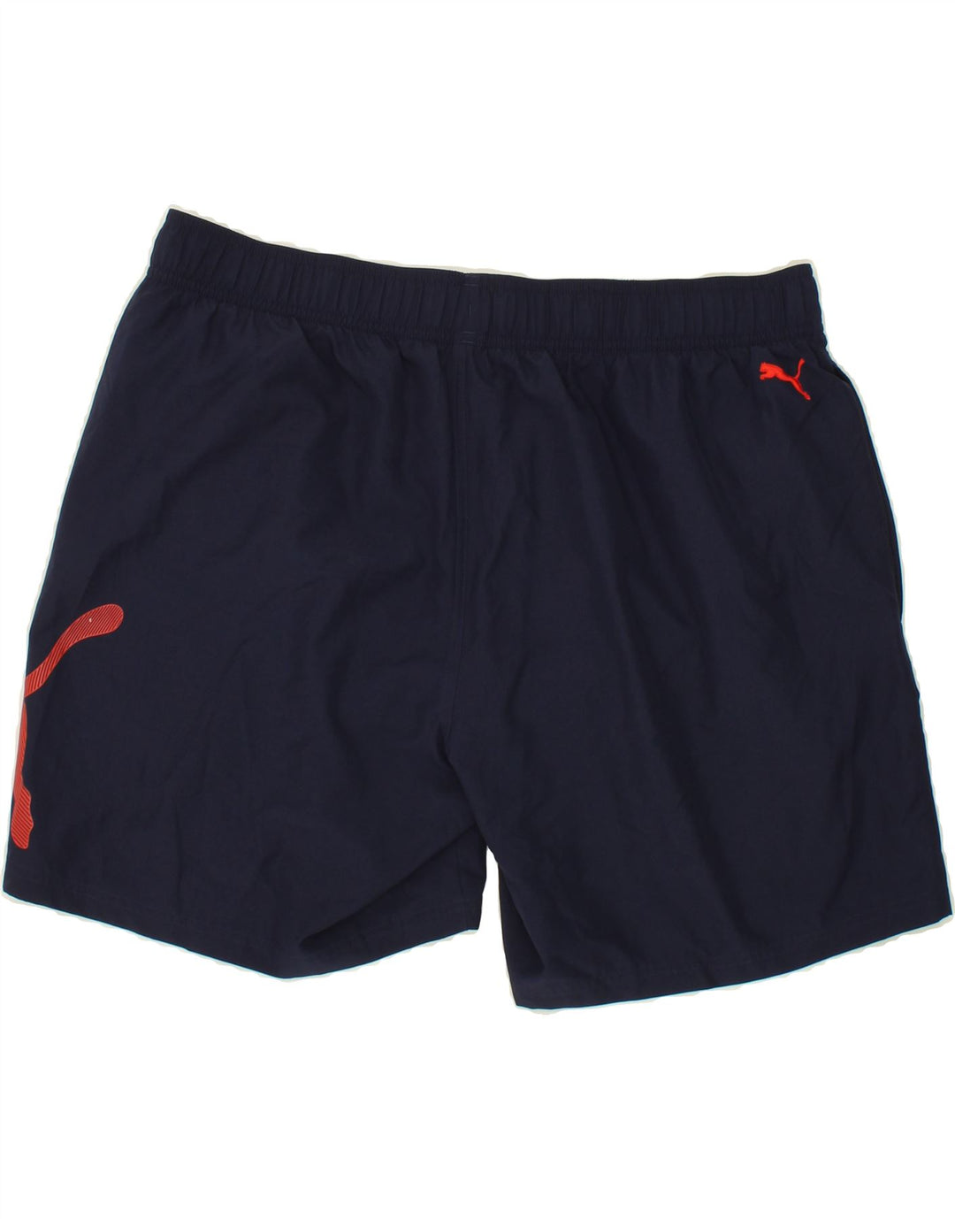 PUMA Mens Graphic Sport Shorts 2XL Navy Blue Polyester Vintage Puma and Second-Hand Puma from Messina Hembry 